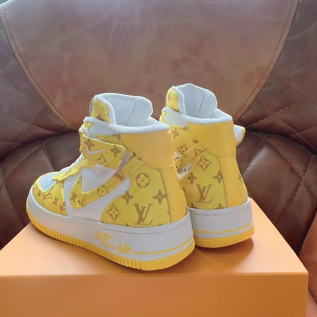 Louis Vuitton And Nike “Air Force 1” By Virgil Abloh White/Yellow For