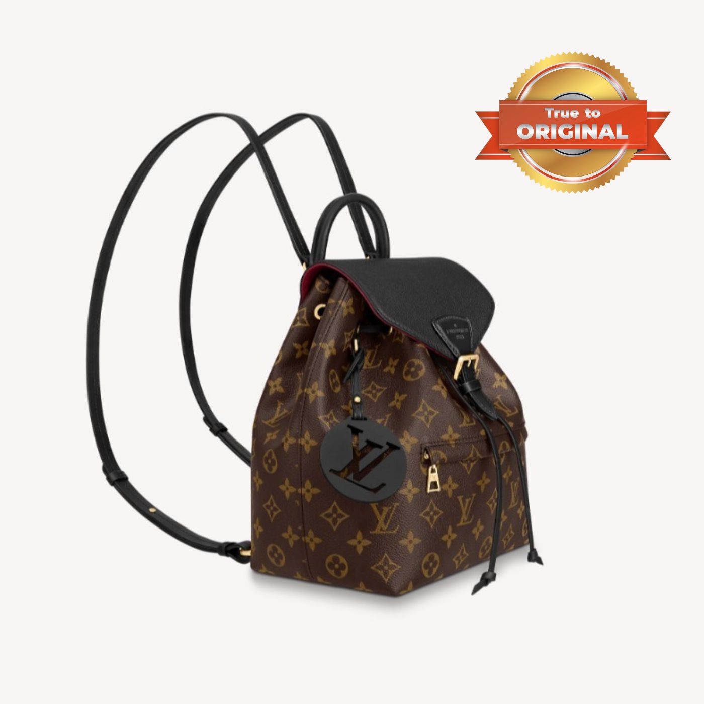 [TruetoORIGINAL] Louis Vuitton Montsouris BB Backpack Black For Women