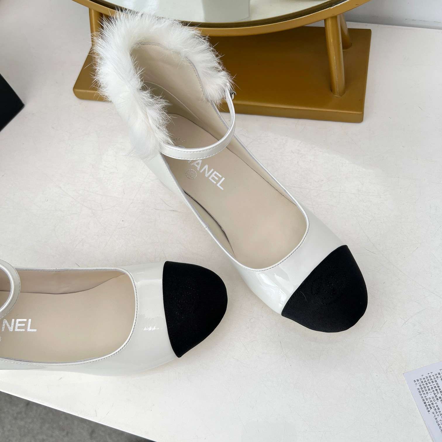Chanel Milan Rabbit Fur High Heels White For Women - Temafes - The best ...