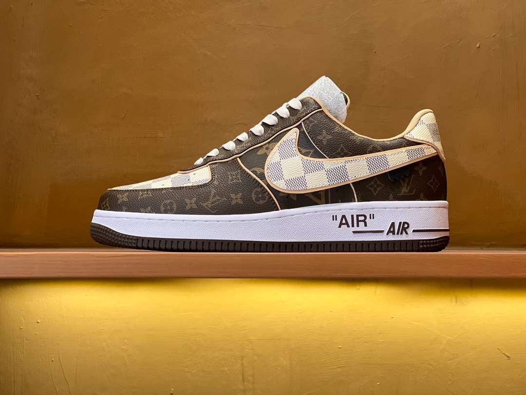 louis vuitton air force 1 brown